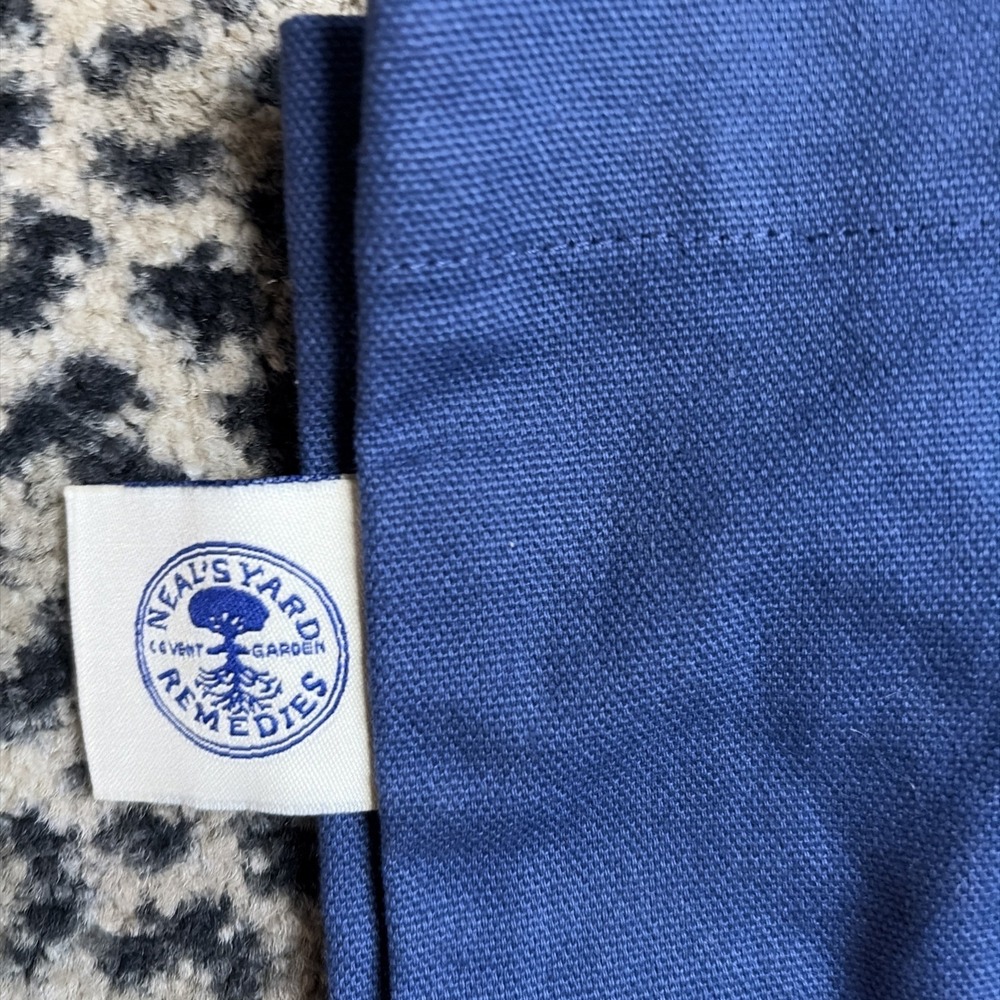 Neal's Yard Remedies Organic Reuseable Cotton Tote Bag In Navy Blue View 6